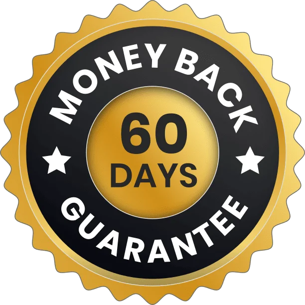 GlucoVita Pure Money Back Guarantee Seal